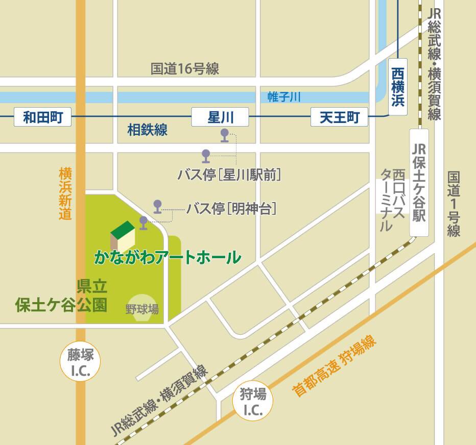 かながわアートホール　地図